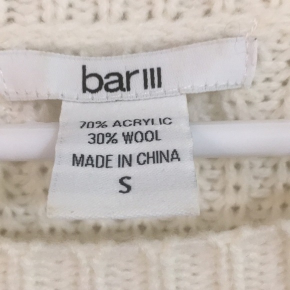 Bar III Studded Long Sleeve Sweater Size S - Picture 2 of 3